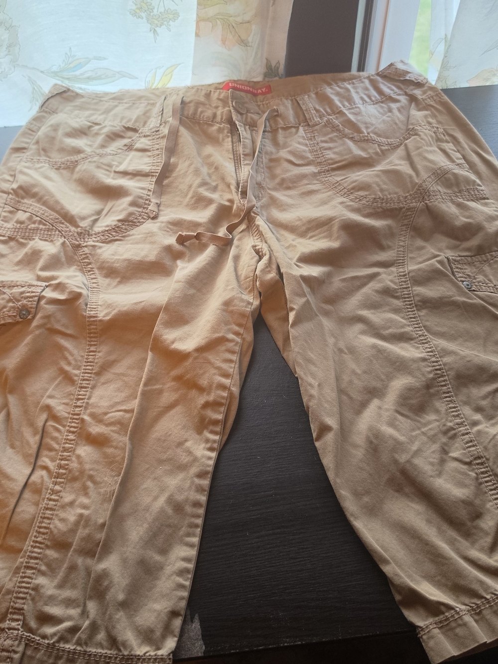 UNIONBAY Women's Cargo Pants in Light Khaki
